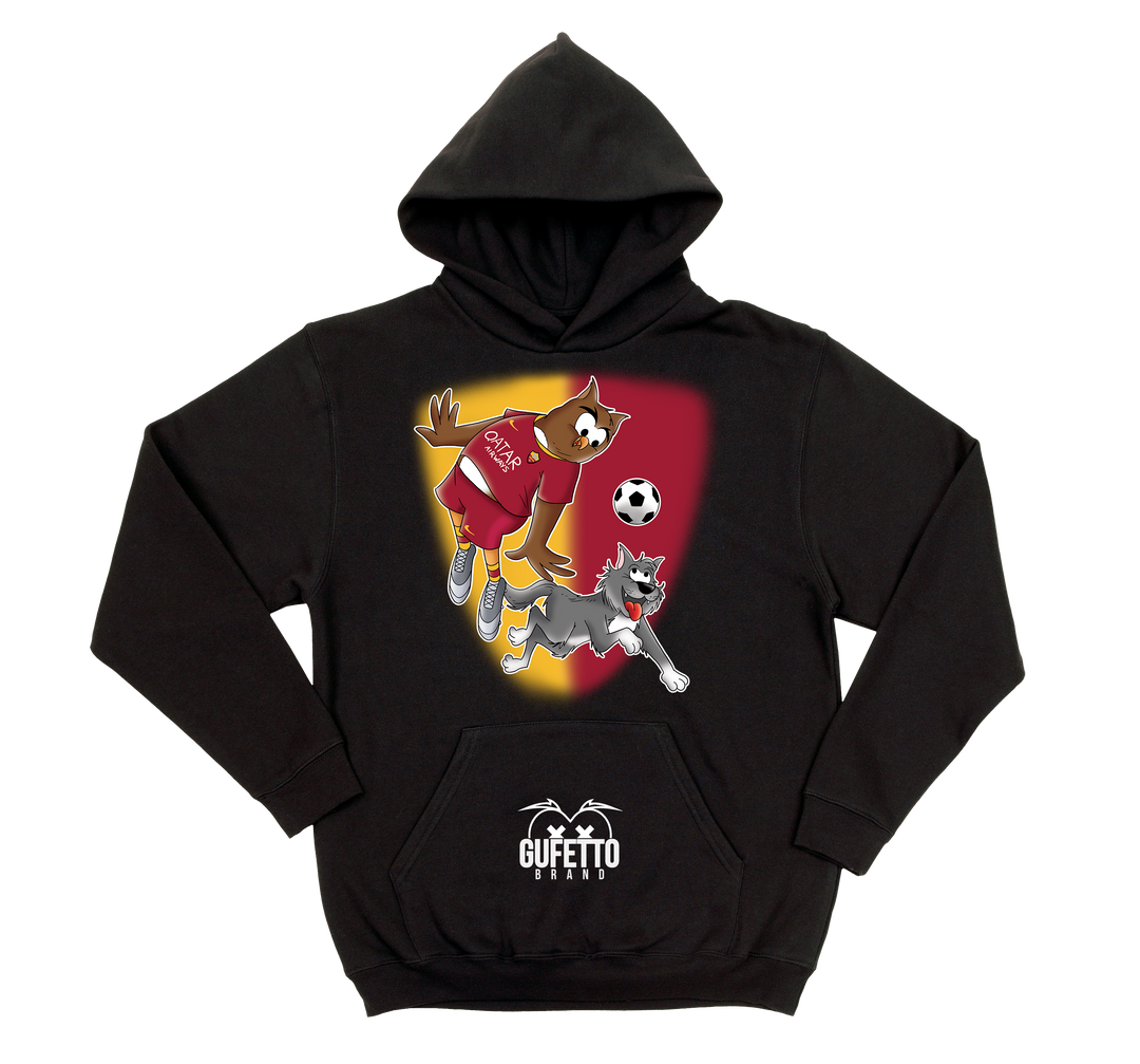 Felpa uomo Soccer Gufetto GialloRosso - Gufetto Brand 