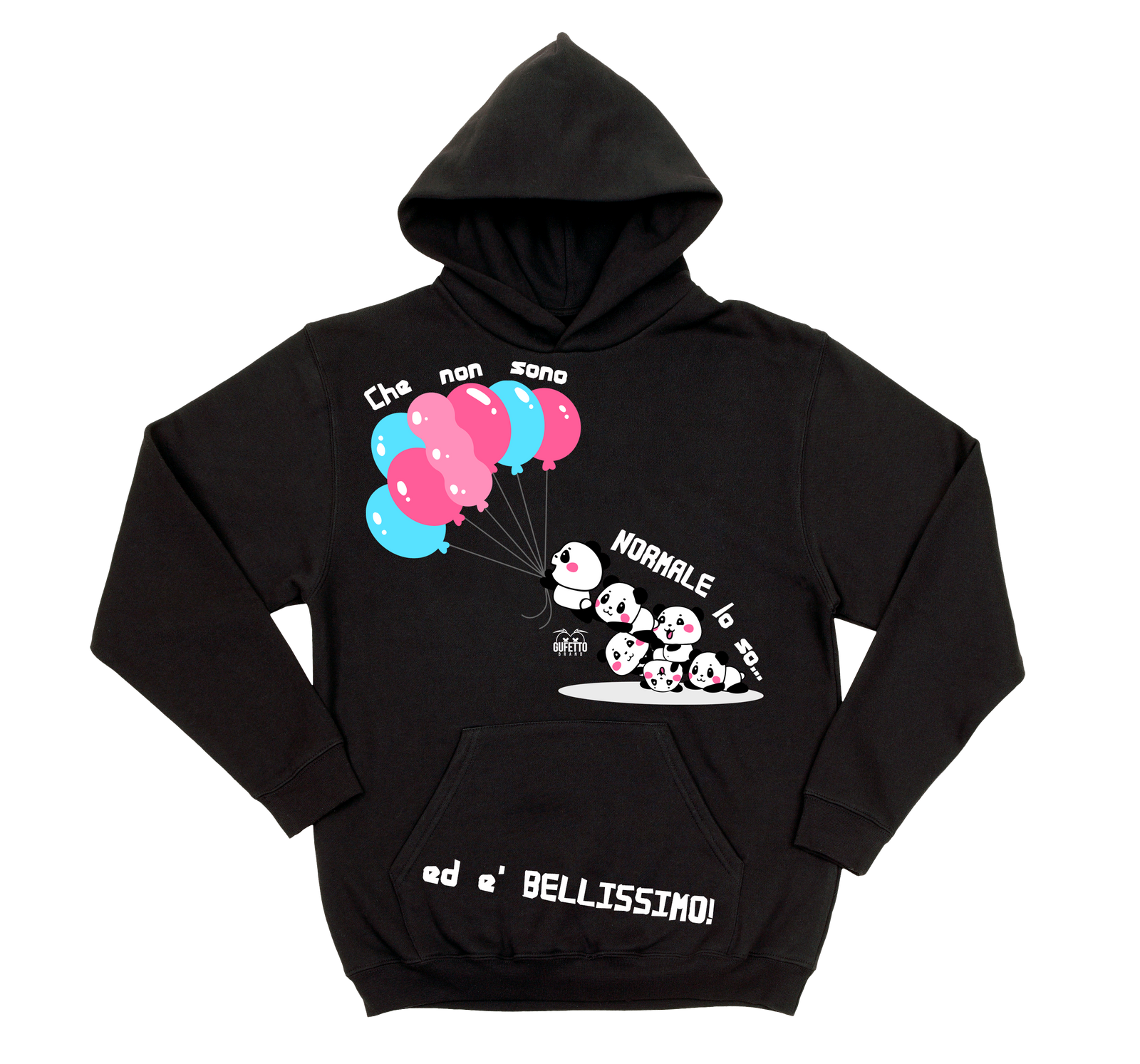 Felpa uomo Che non sono...Panda - Gufetto Brand 