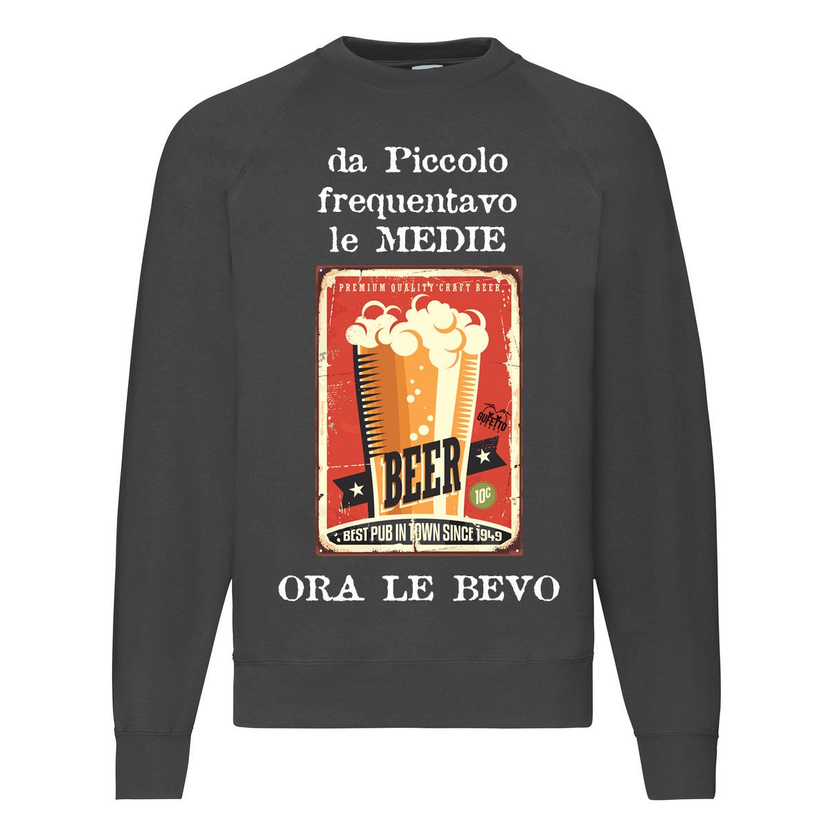 Felpa Classic Uomo Da Piccolo  ( H285 ) - Gufetto Brand 