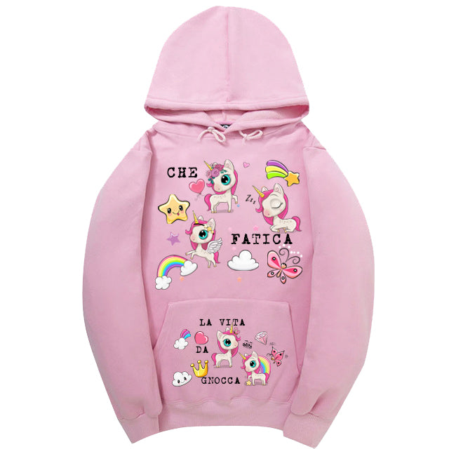 Felpa PINK Gnocca ( C972 ) - Gufetto Brand 