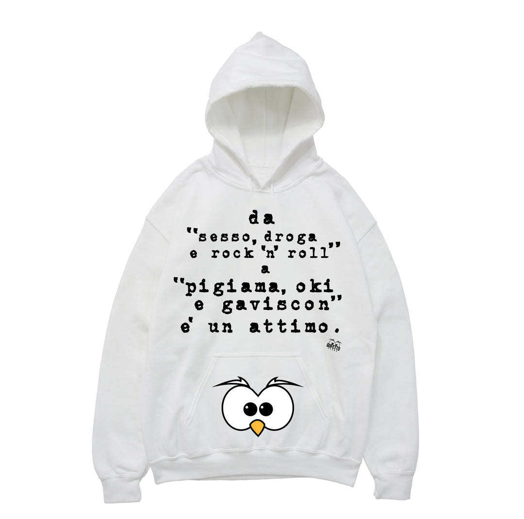 Felpa donna Rock ( A284 ) - Gufetto Brand 