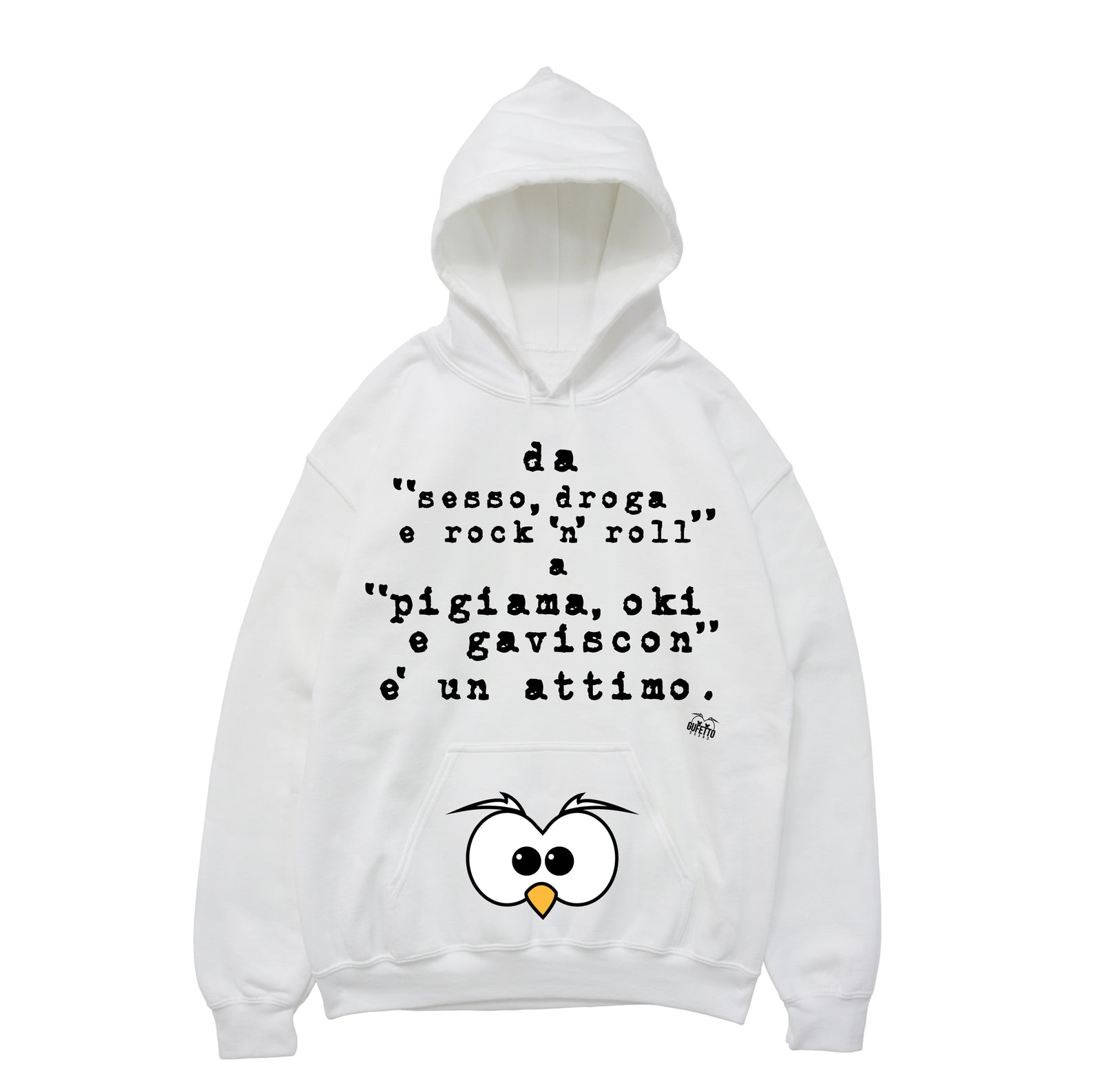 Felpa donna Rock ( A284 ) - Gufetto Brand 