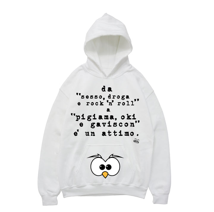 Felpa donna Rock ( A284 ) - Gufetto Brand 