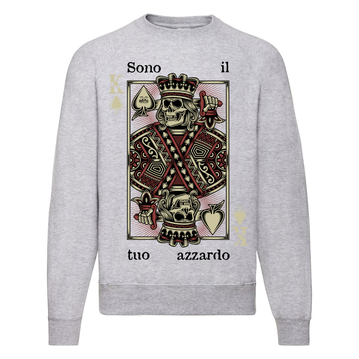Felpa Classic  Uomo Donna Azzardo ( L163 ) - Gufetto Brand 