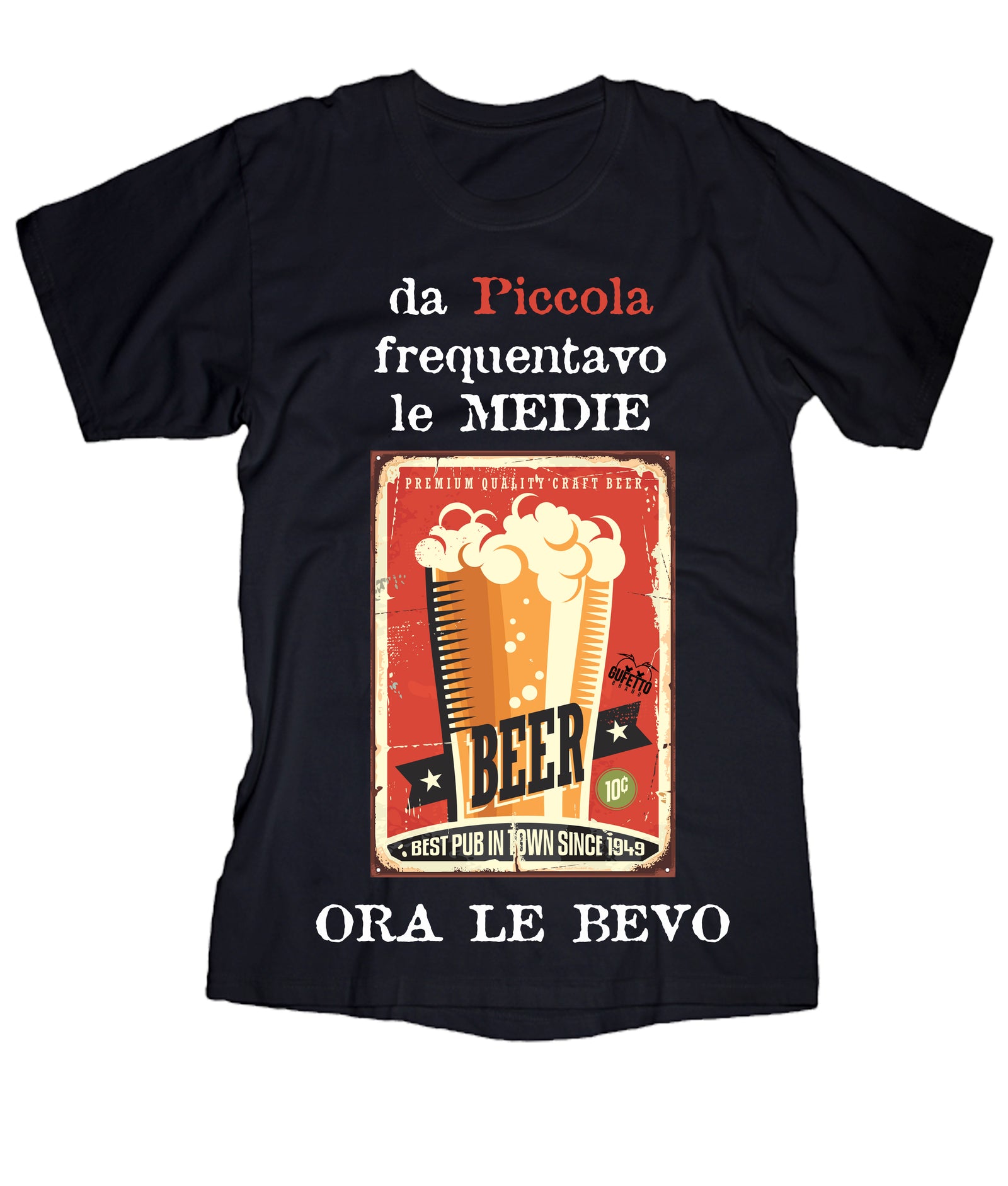 T-shirt Donna Da Piccola ( R826 ) - Gufetto Brand 