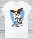 T-shirt Donna Soccer Gufetto BiancoCeleste - Gufetto Brand 