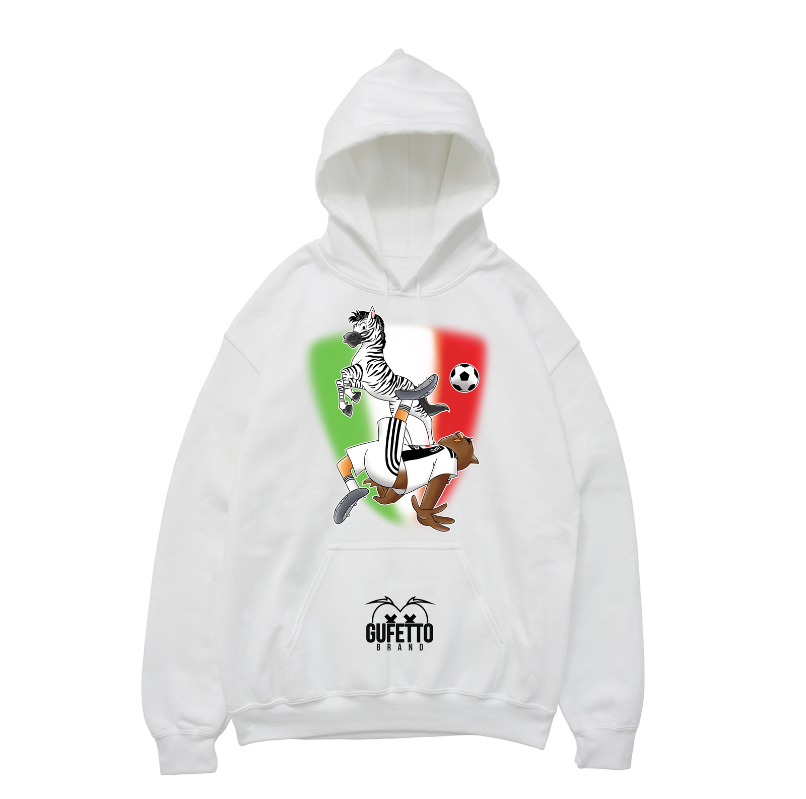 Felpa donna Soccer Gufetto BiancoNero - Gufetto Brand 