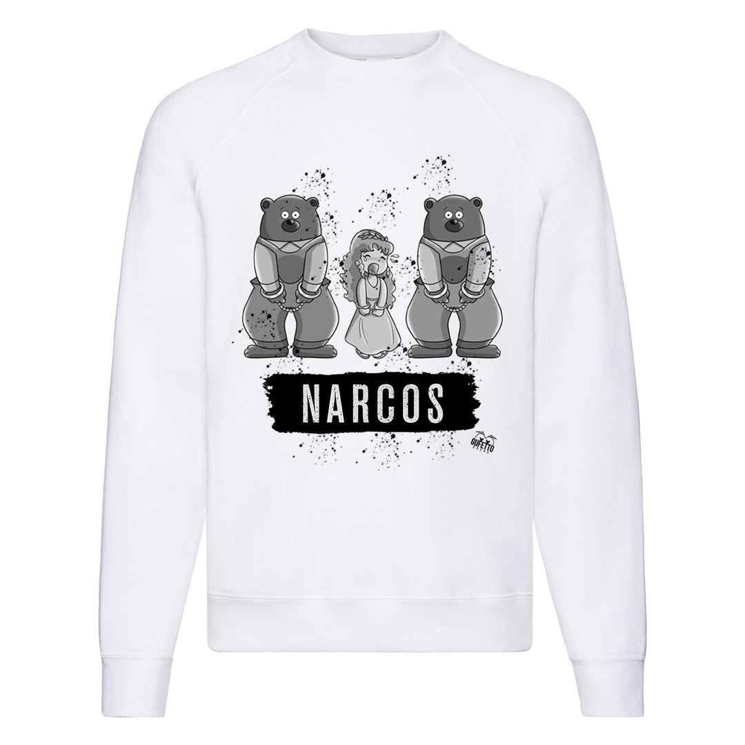 Felpa Classic  Uomo Donna  NARCOS ( T732 ) - Gufetto Brand 