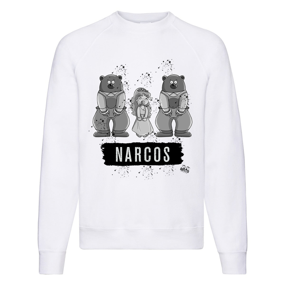 Felpa Classic  Uomo Donna  NARCOS ( T732 ) - Gufetto Brand 
