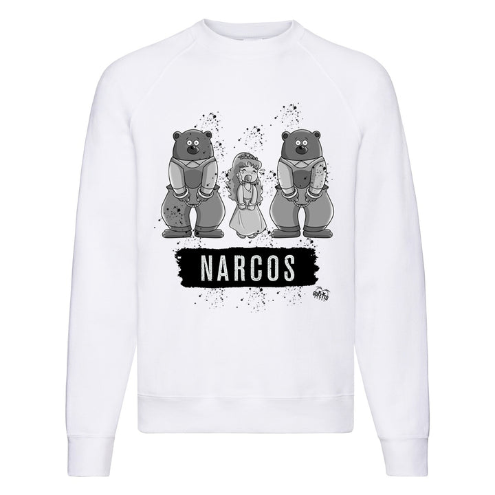 Felpa Classic  Uomo Donna  NARCOS ( T732 ) - Gufetto Brand 