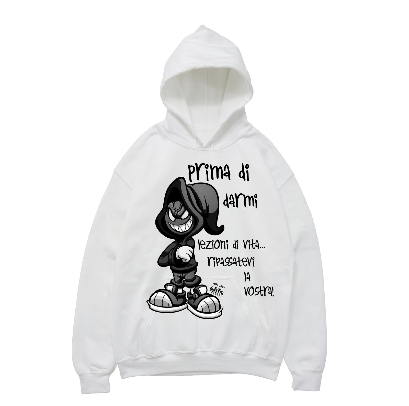 Felpa uomo  LEZIONI DARK ( V044 ) - Gufetto Brand 