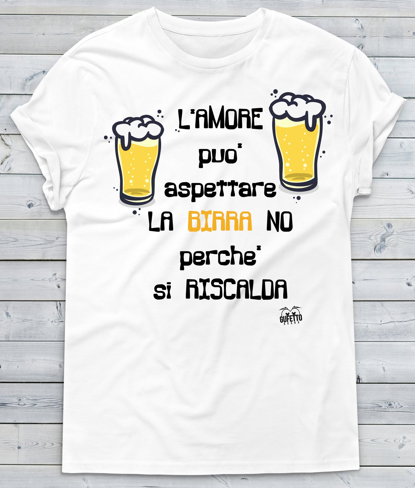 T-shirt Uomo Birra ( L732 ) - Gufetto Brand 