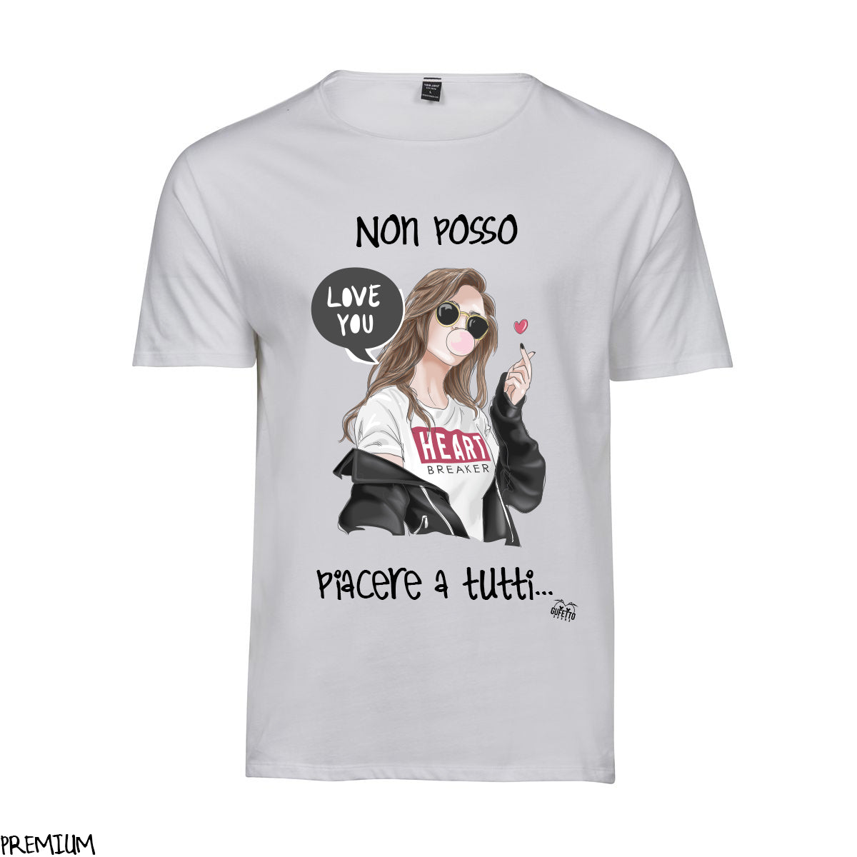T-shirt Donna  Non posso piacere ( X294 ) - Gufetto Brand 