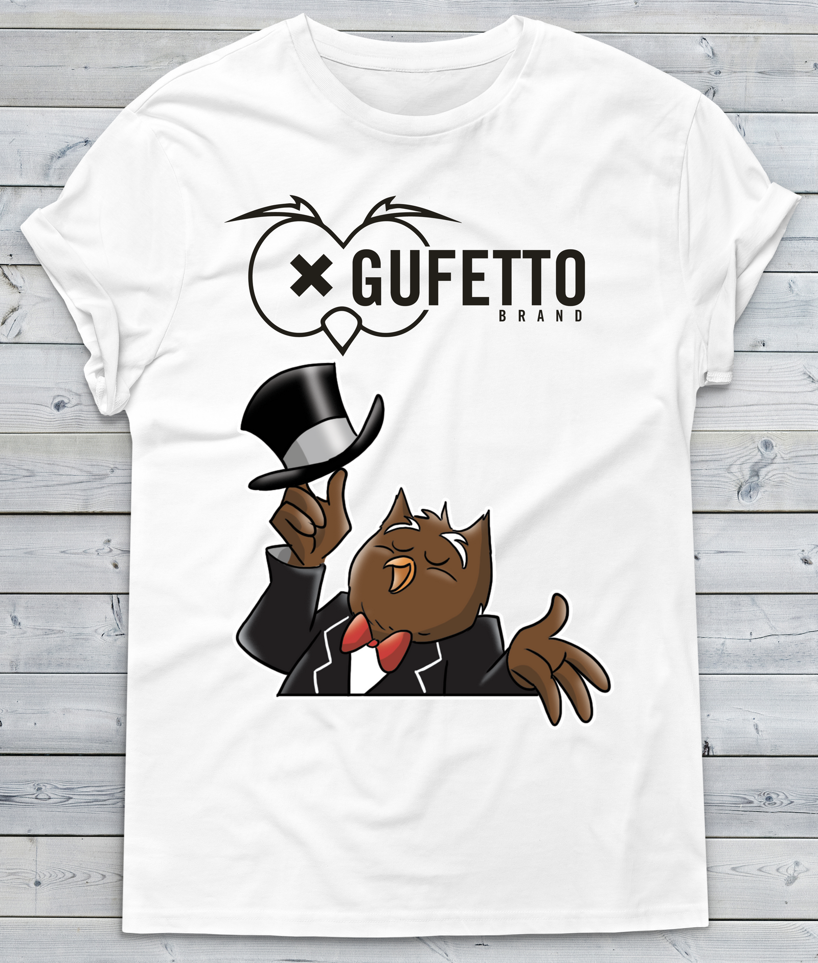 T-shirt Donna Gufetto Brand Night - Gufetto Brand 