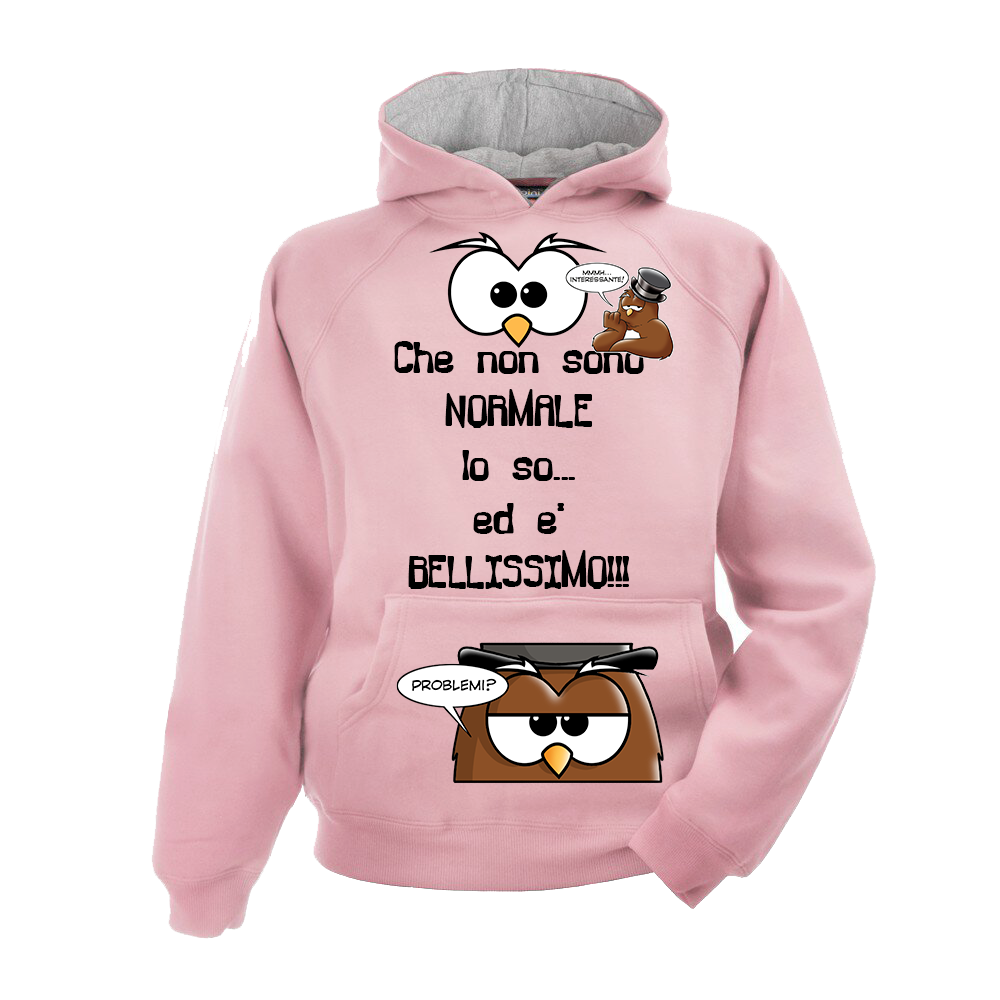 Felpa PINK donna Problemi? - Gufetto Brand 