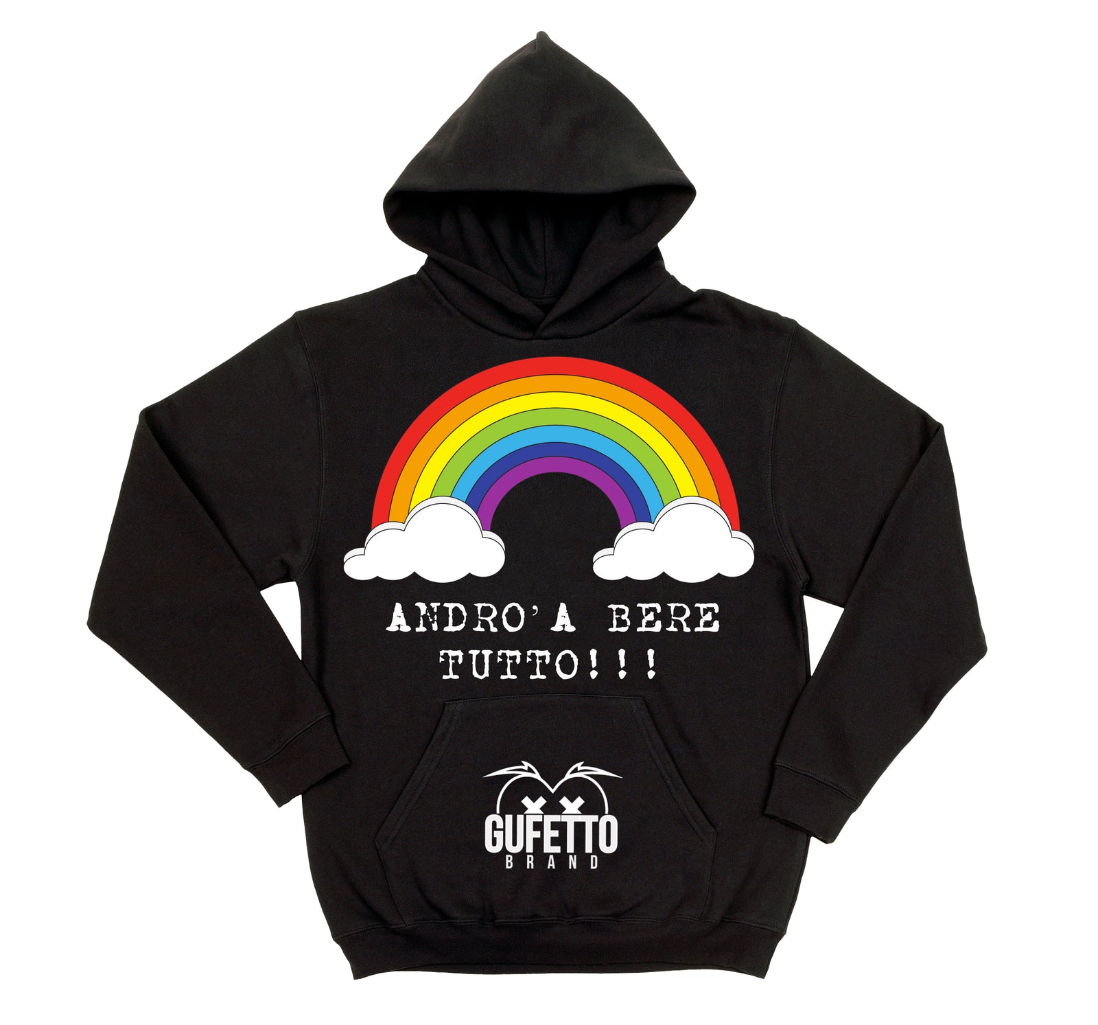 Felpa donna Andrò a Bere Tutto ( K951 ) - Gufetto Brand 