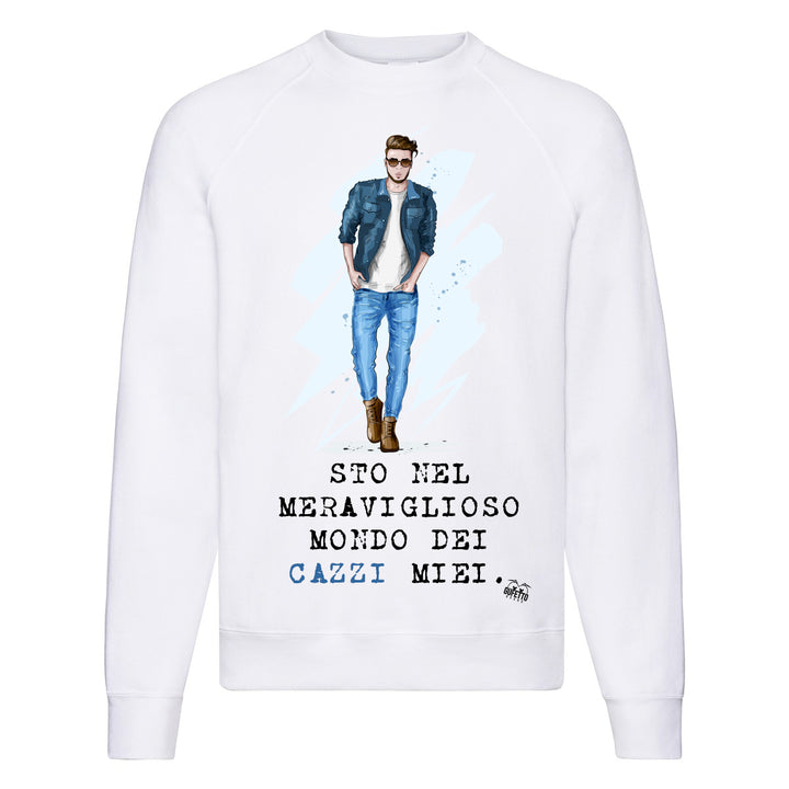 Felpa Classic Uomo Cazzi Miei  ( P012 ) - Gufetto Brand 