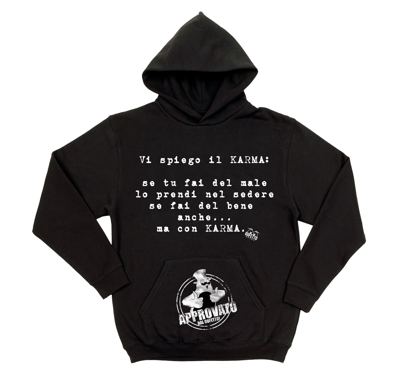 Felpa uomo KARMA ( I490 ) - Gufetto Brand 