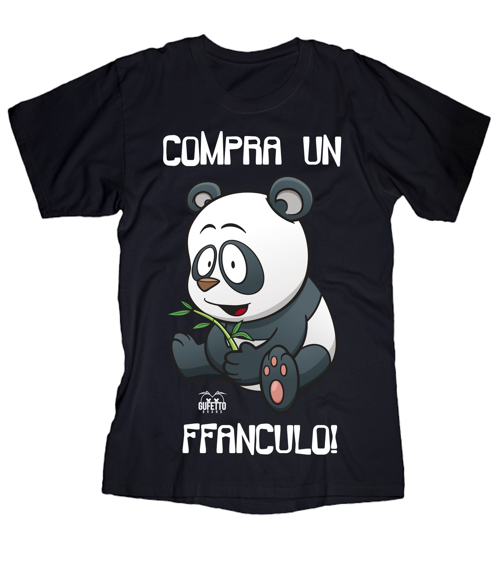 T-shirt Donna Compra un Panda - Gufetto Brand 