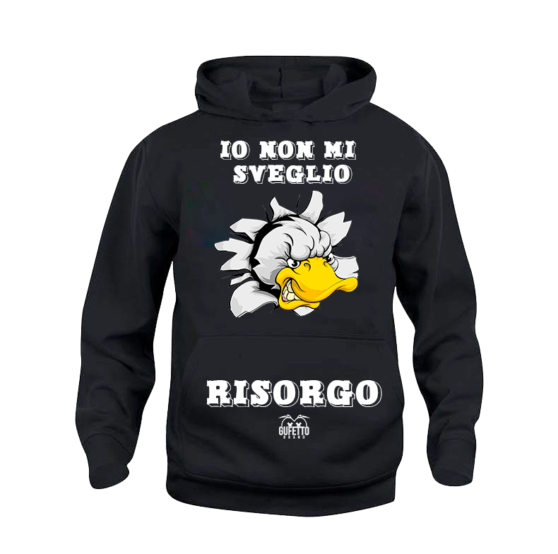 Felpa uomo Io non mi sveglio - Gufetto Brand 