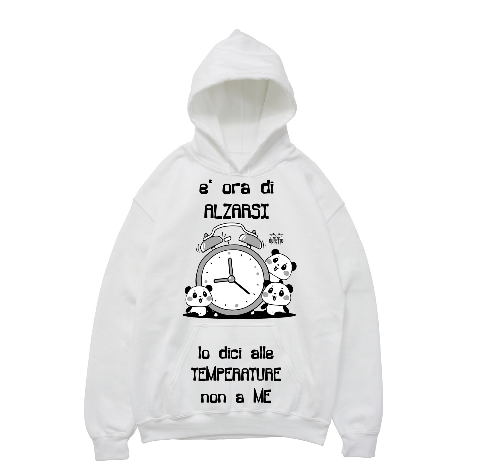 Felpa uomo E' ora di - Gufetto Brand 