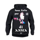 Felpa donna Unicorn Ansia - Gufetto Brand 