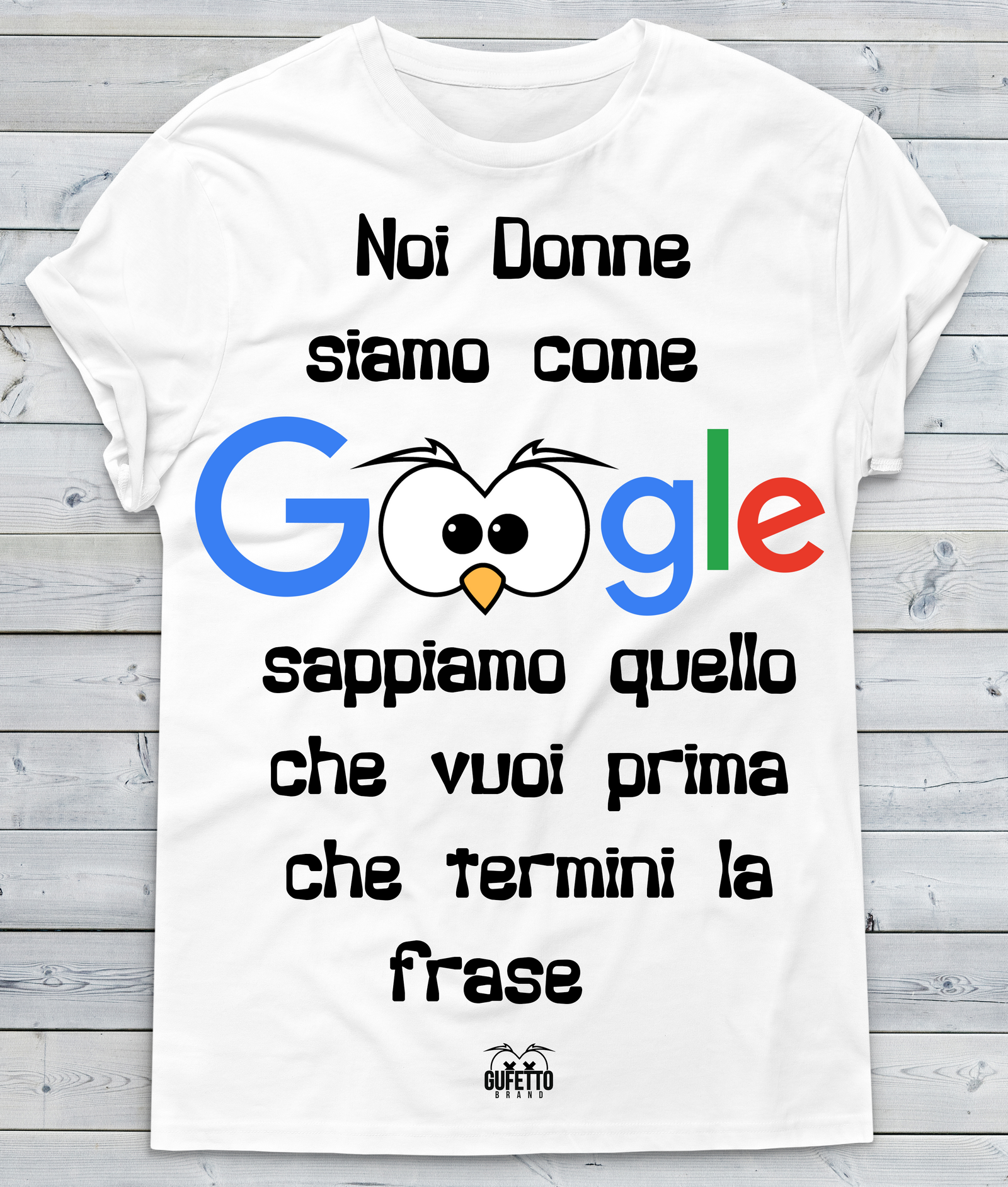 T-shirt Donna Google - Gufetto Brand 