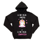 Felpa donna Mi alzo Unicorn - Gufetto Brand 