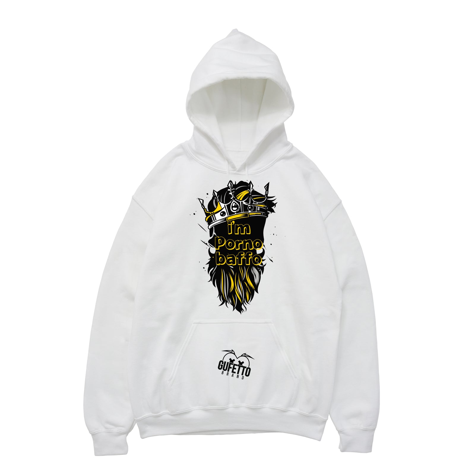 Felpa uomo Porno Baffo - Gufetto Brand 