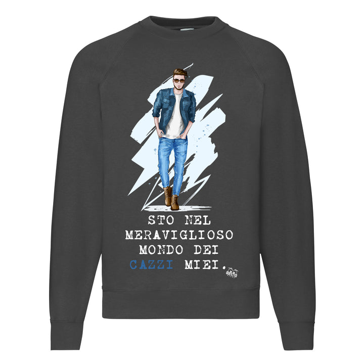 Felpa Classic Uomo Cazzi Miei  ( P012 ) - Gufetto Brand 