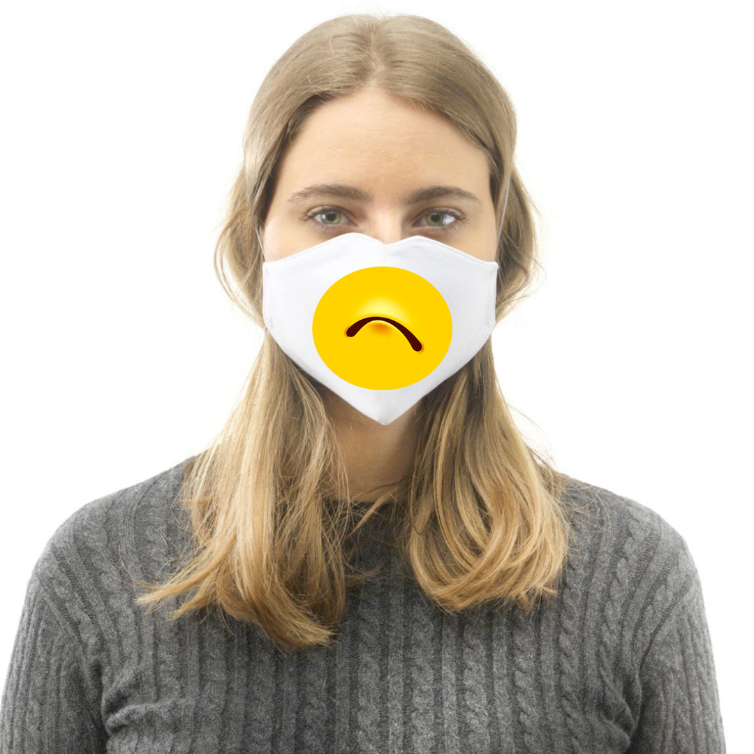 Mascherina in cotone Uomo Donna Emoji 5 ( O8374 ) - Gufetto Brand 