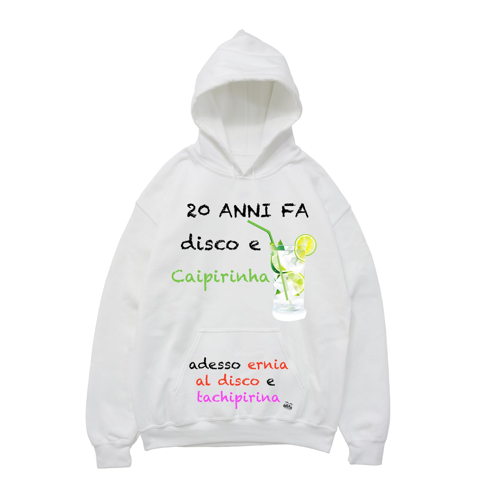 Felpa uomo  20 ANNI ( D028 ) - Gufetto Brand 