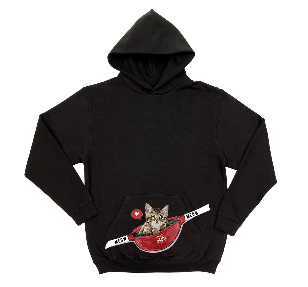 Felpa donna  Cat Meow ( L741 ) - Gufetto Brand 