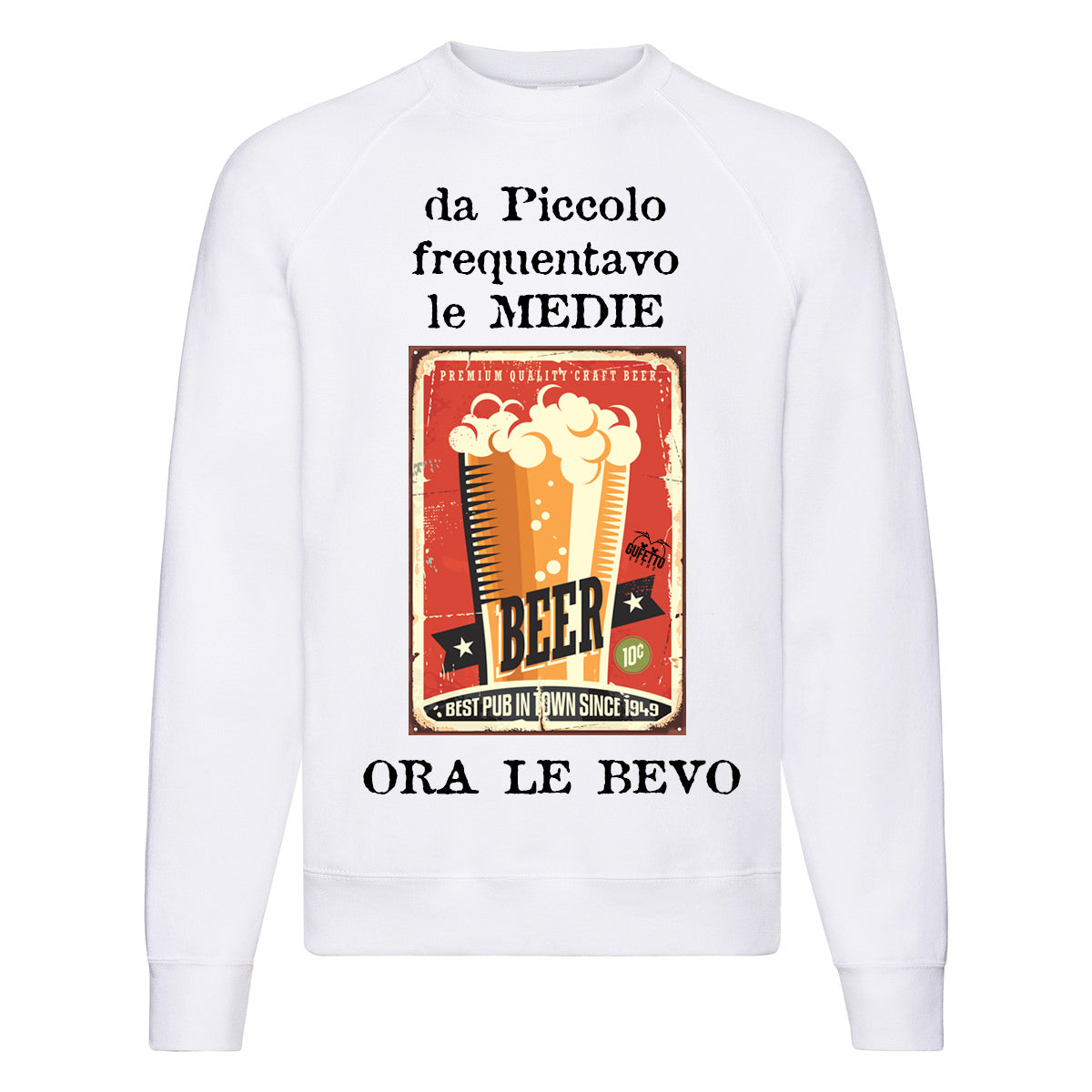 Felpa Classic Uomo Da Piccolo  ( H285 ) - Gufetto Brand 