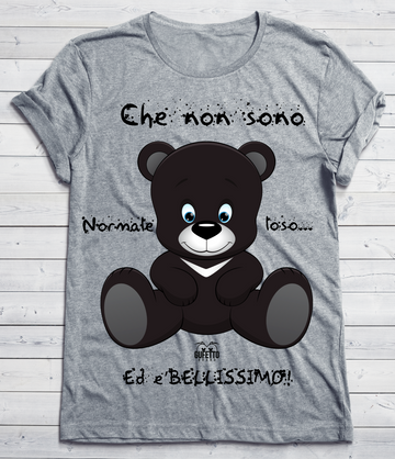 T-shirt Uomo Baby Bear Black Che non sono...