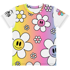 T-shirt girocollo per bambini FLOWER SMILE - Gufetto Brand 