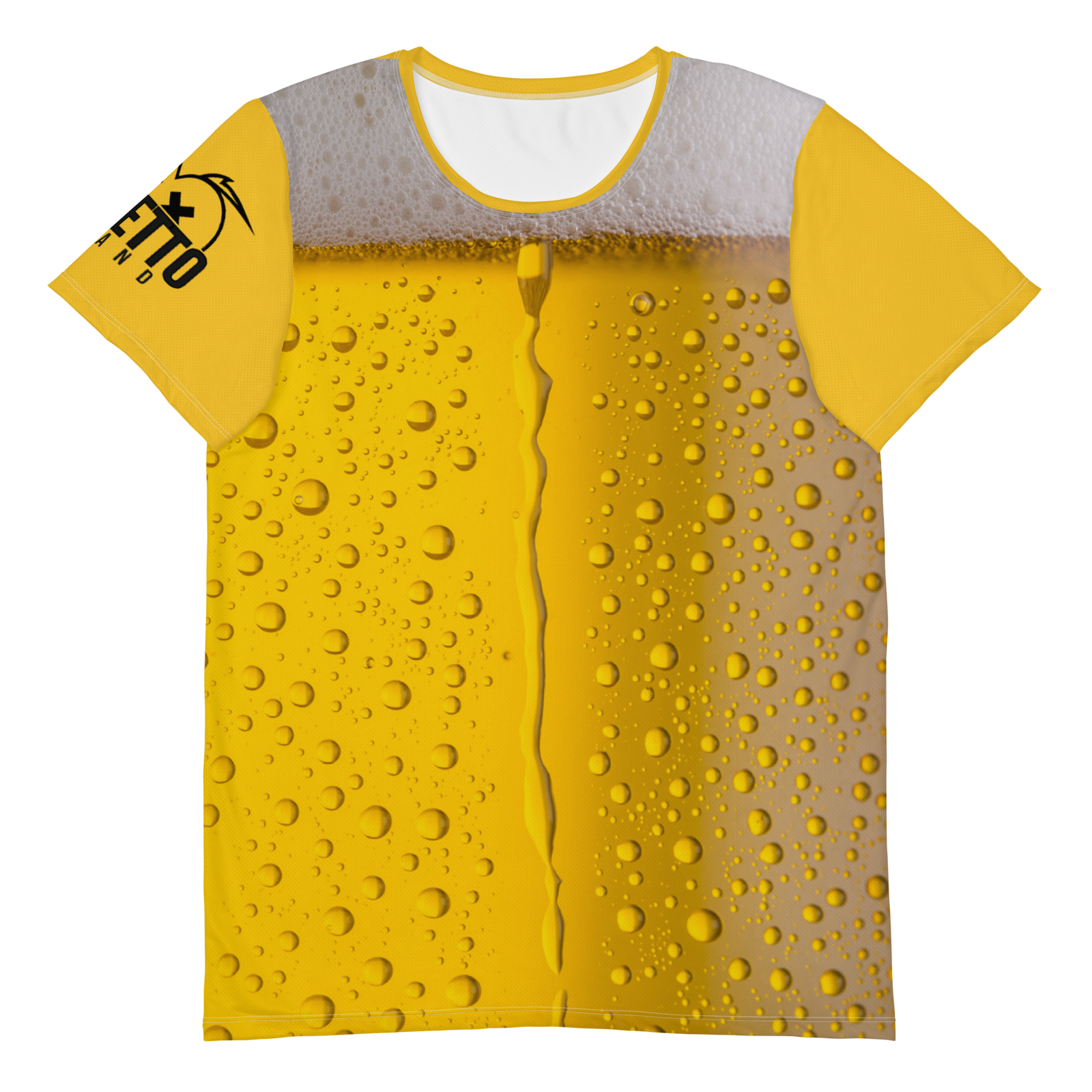 T-shirt sportiva con stampa all over uomo BIRRA - Gufetto Brand 