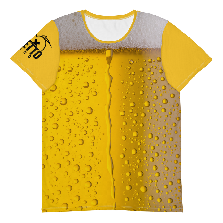T-shirt sportiva con stampa all over uomo BIRRA - Gufetto Brand 