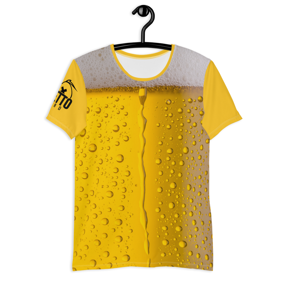 T-shirt sportiva con stampa all over uomo BIRRA - Gufetto Brand 