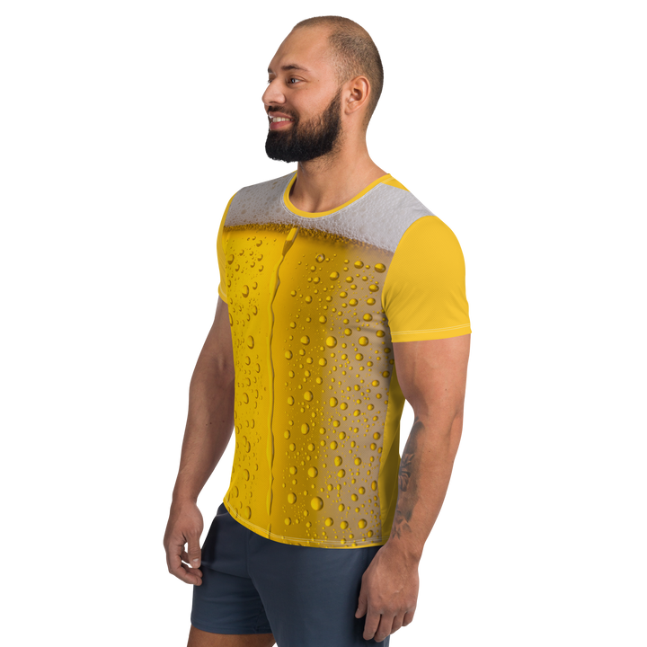T-shirt sportiva con stampa all over uomo BIRRA - Gufetto Brand 