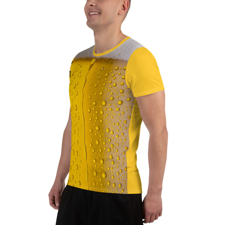 T-shirt sportiva con stampa all over uomo BIRRA - Gufetto Brand 