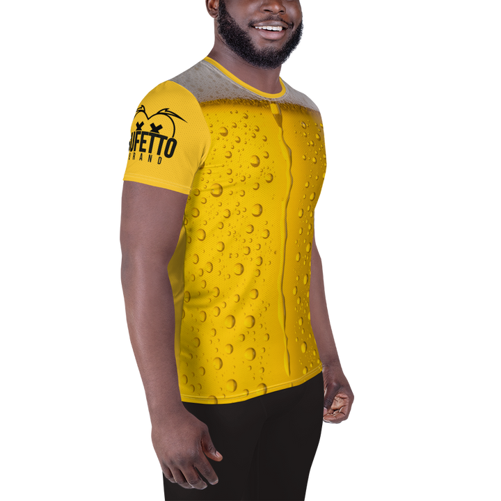 T-shirt sportiva con stampa all over uomo BIRRA - Gufetto Brand 