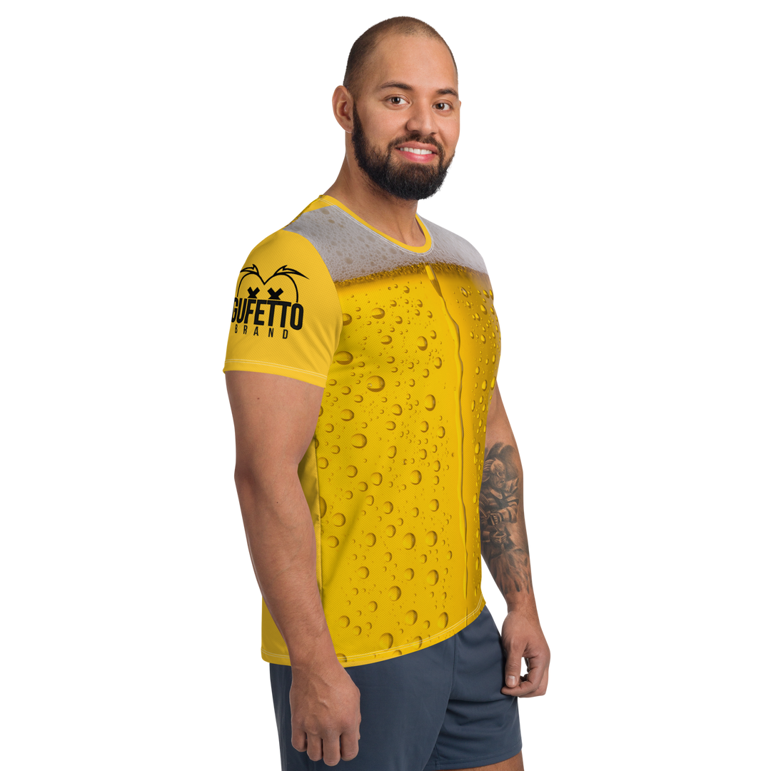 T-shirt sportiva con stampa all over uomo BIRRA - Gufetto Brand 
