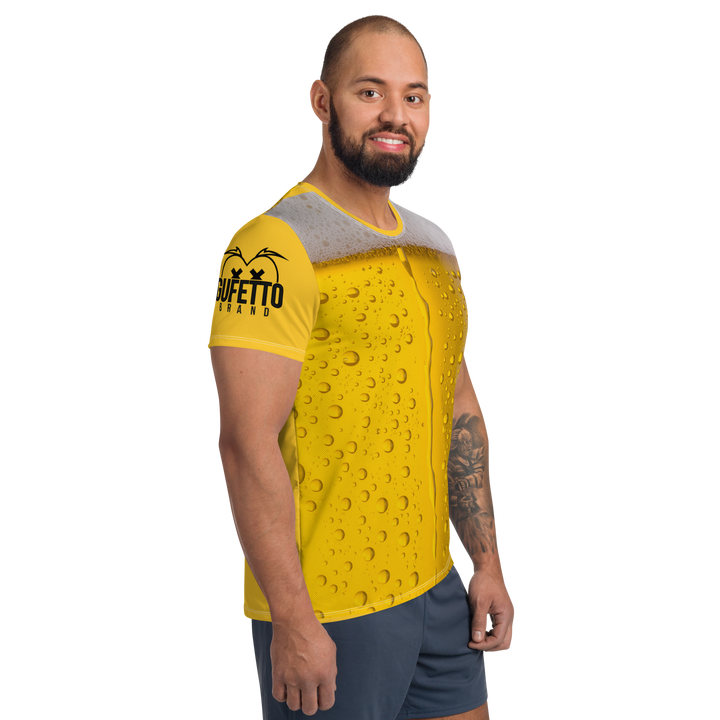 T-shirt sportiva con stampa all over uomo BIRRA - Gufetto Brand 