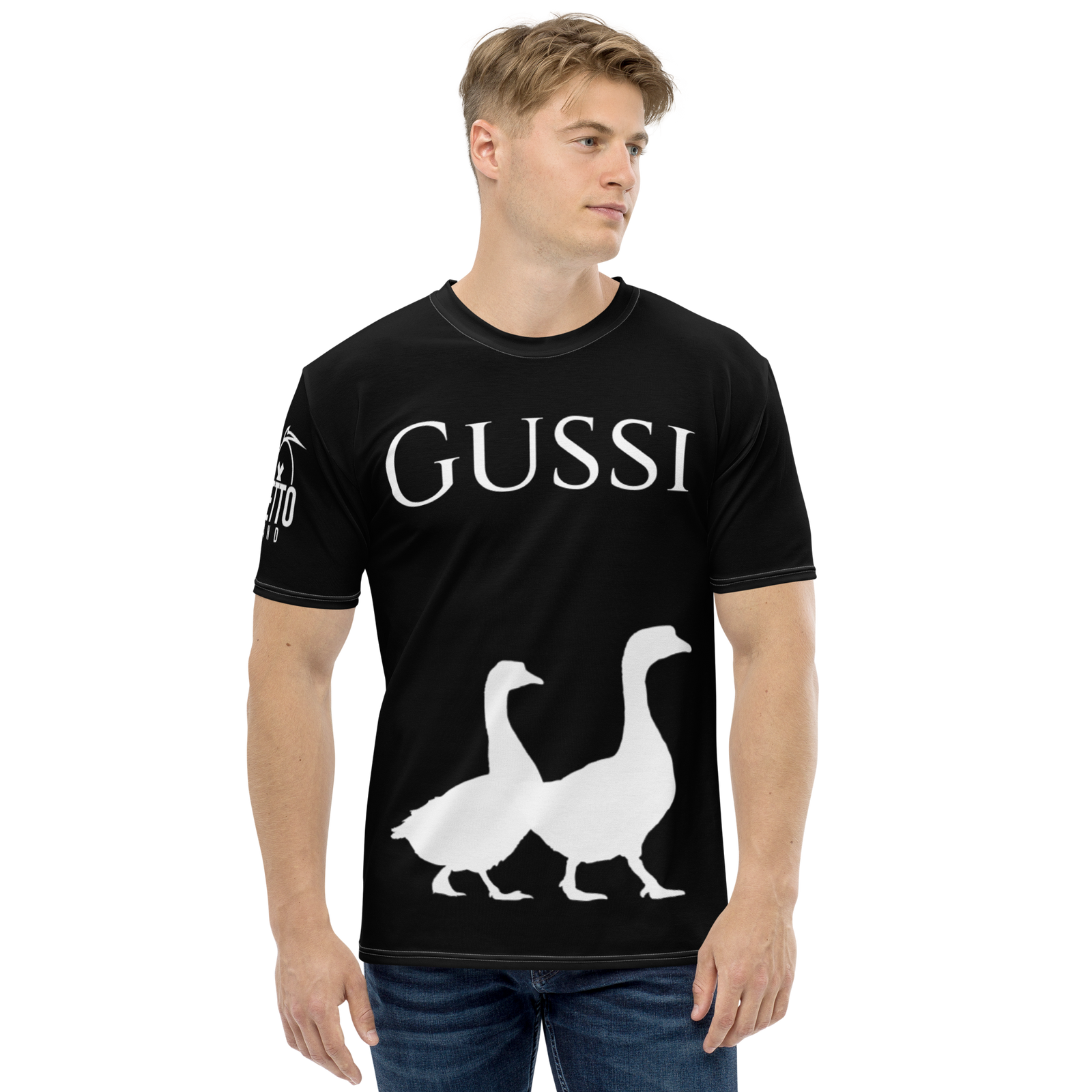 T-shirt uomo Nera Gussi - Gufetto Brand 