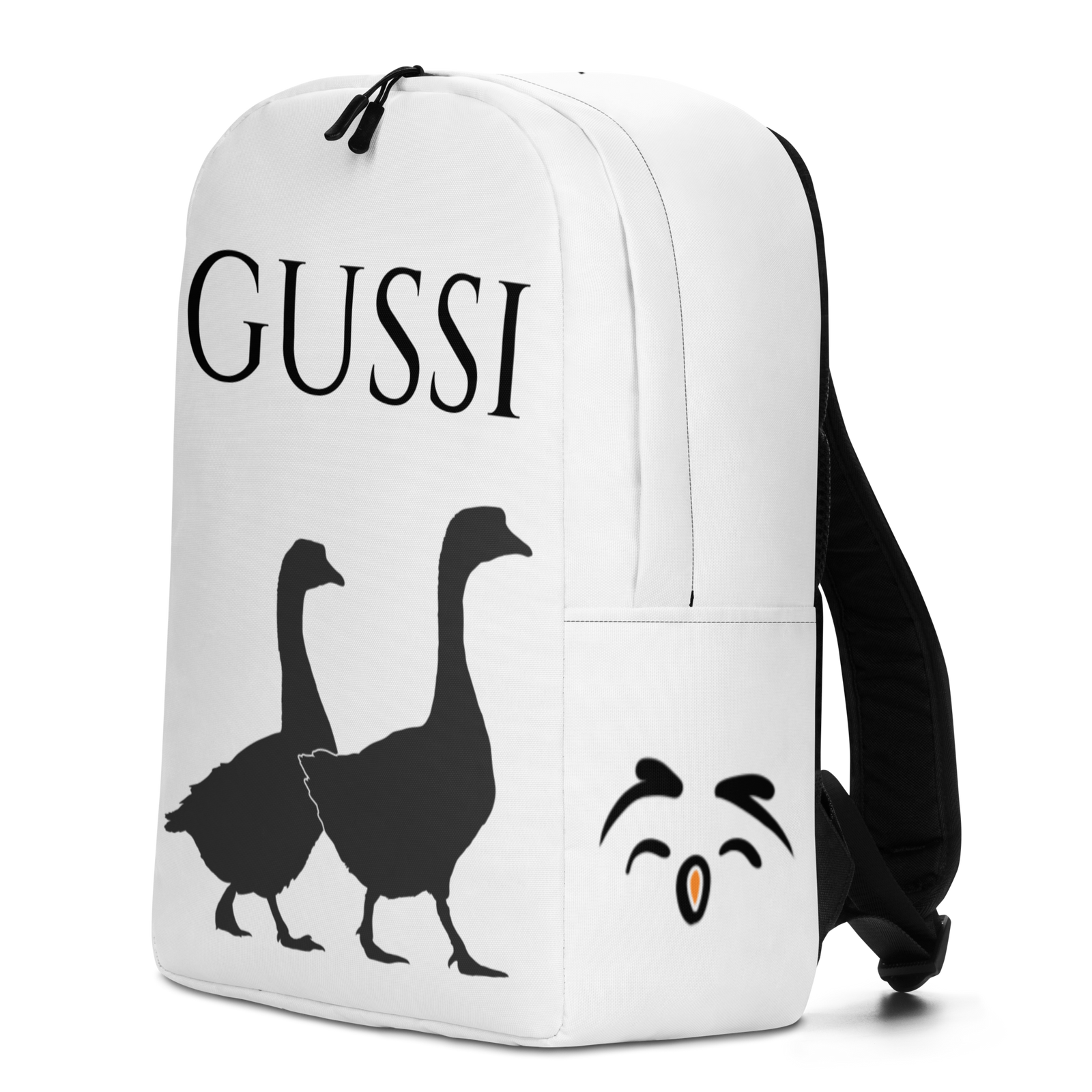 Zaino minimal Gussi Bianco - Gufetto Brand 