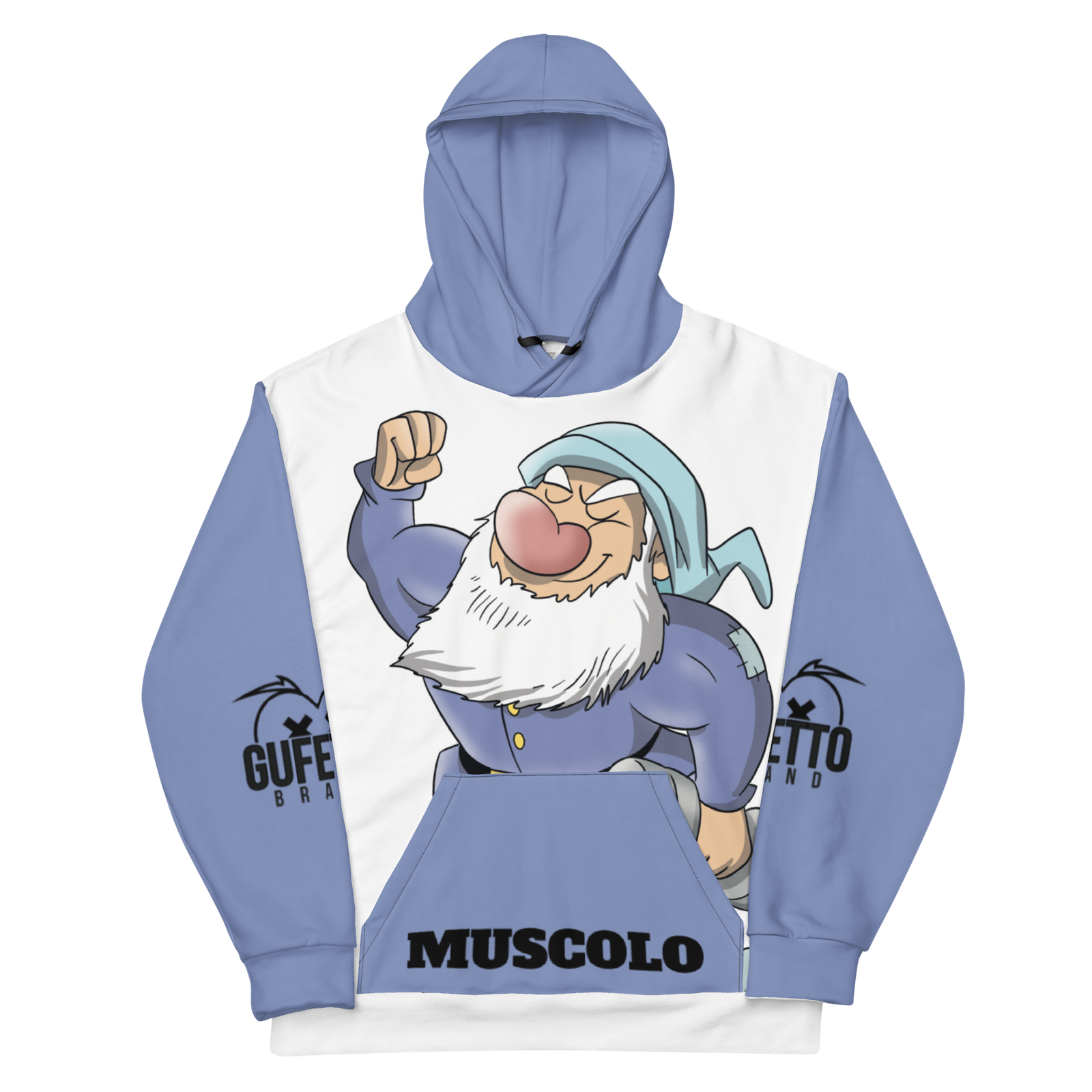 Felpa con cappuccio Uomo/Donna MUSCOLO - Gufetto Brand 
