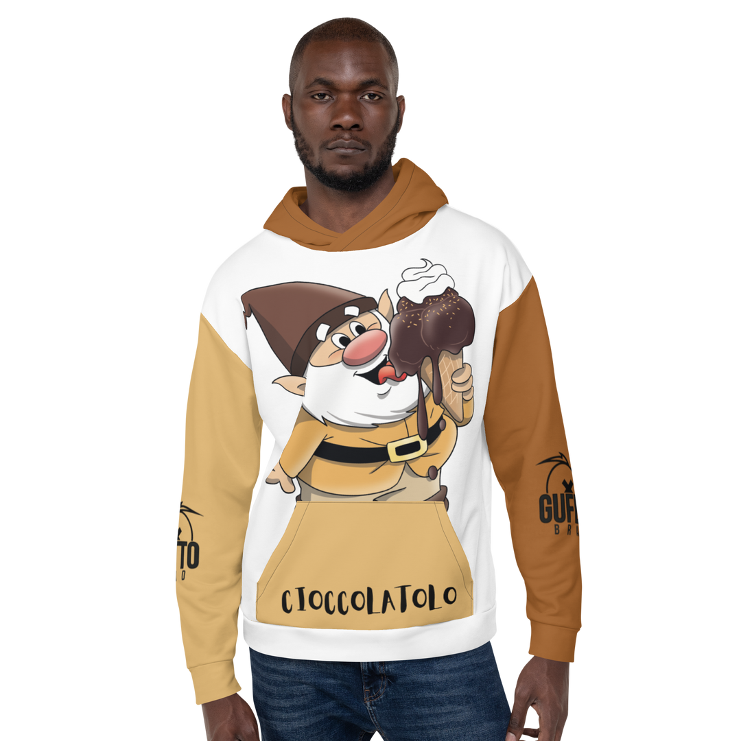 Felpa con cappuccio Uomo/Donna Cioccolatolo - Gufetto Brand 