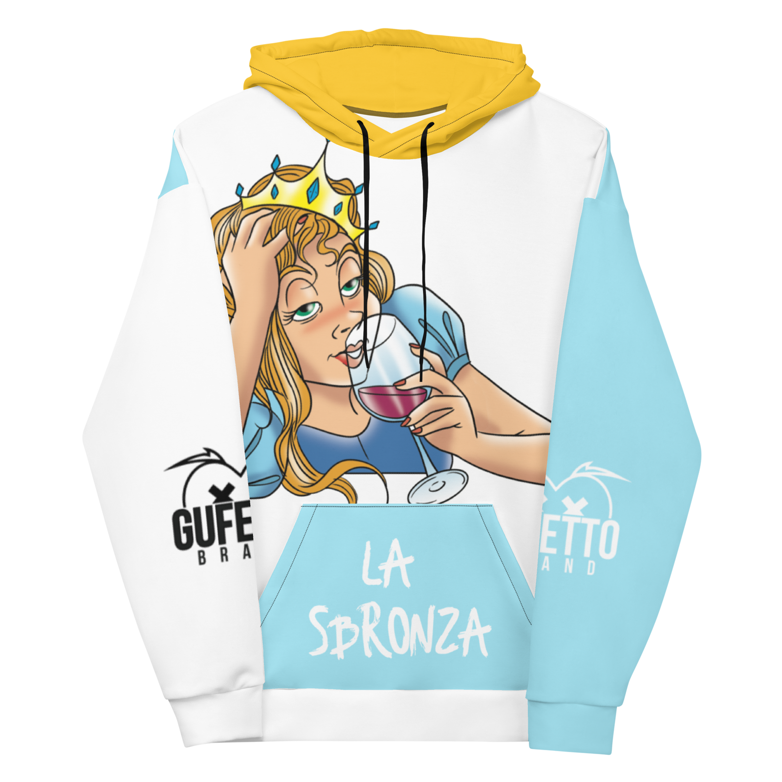 Felpa con cappuccio Uomo/Donna La Sbronza - Gufetto Brand 