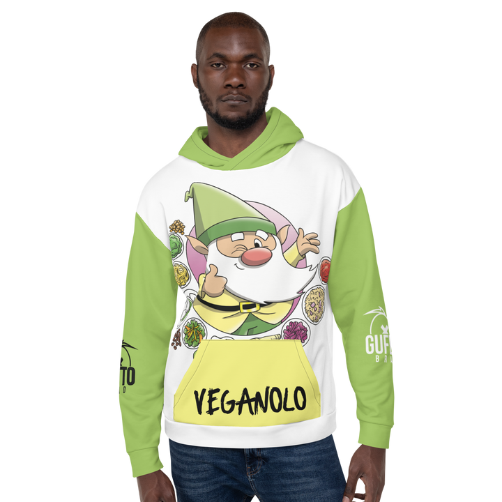 Felpa con cappuccio Uomo/Donna VEGANOLO - Gufetto Brand 